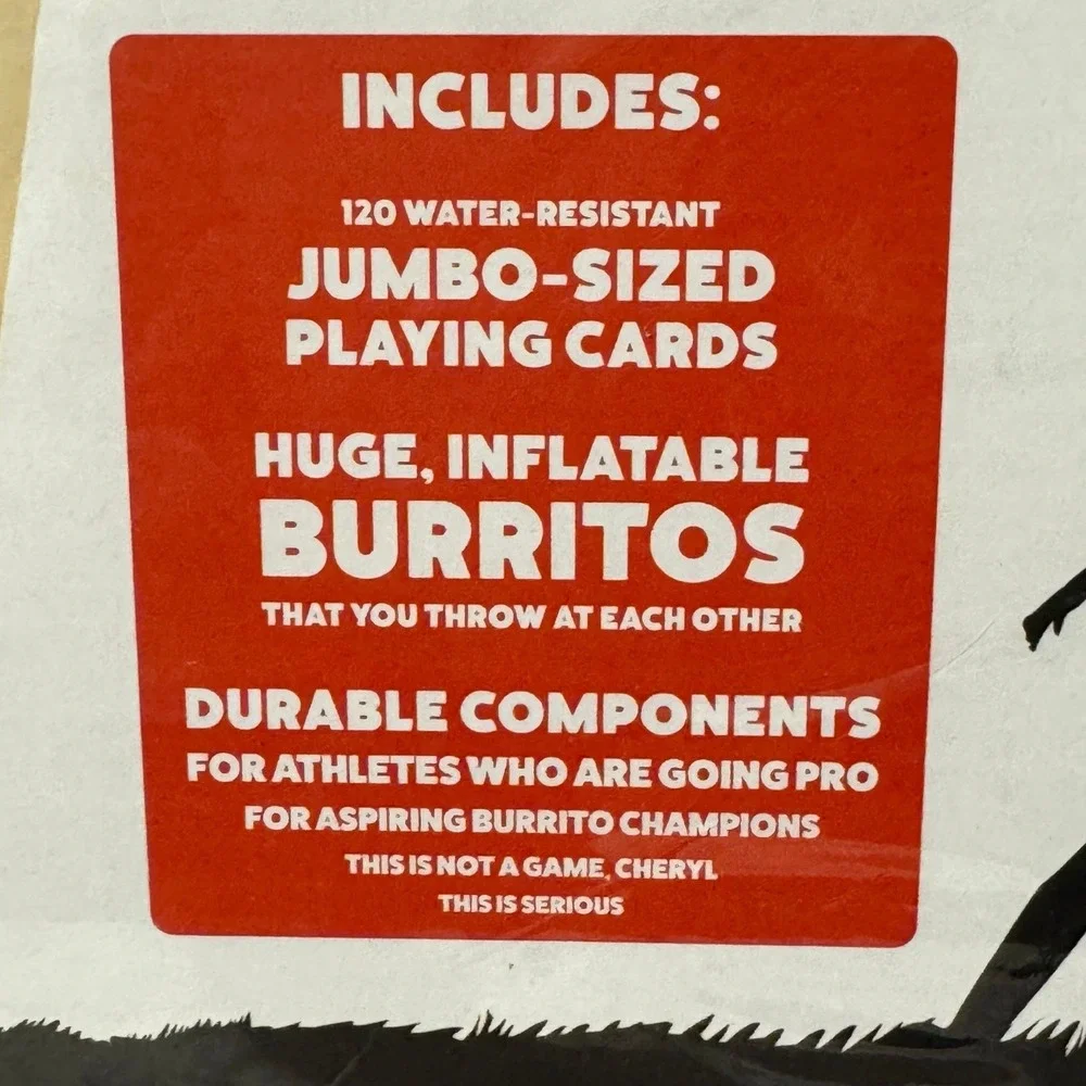 Throw Throw Burrito Extreme Outdoor Edition Dodgeball Card Game Exploding Kitten